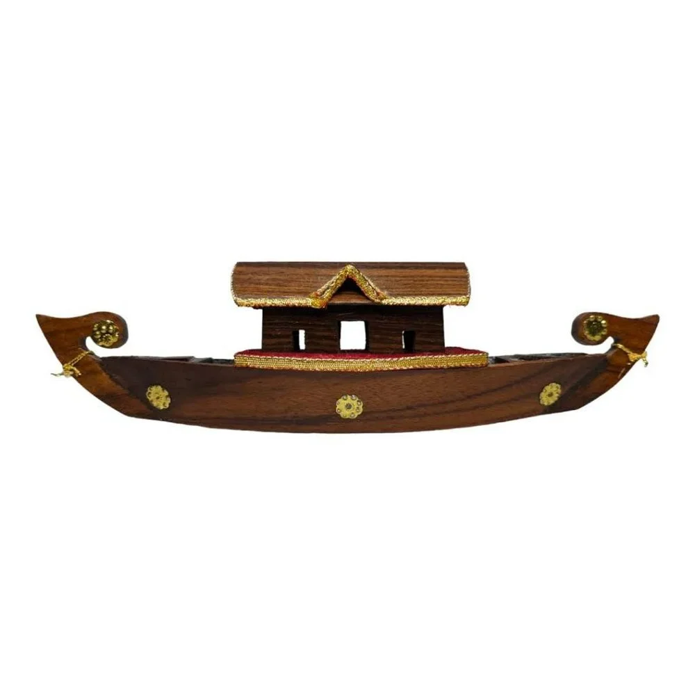 Vintage Wooden Snake Boat